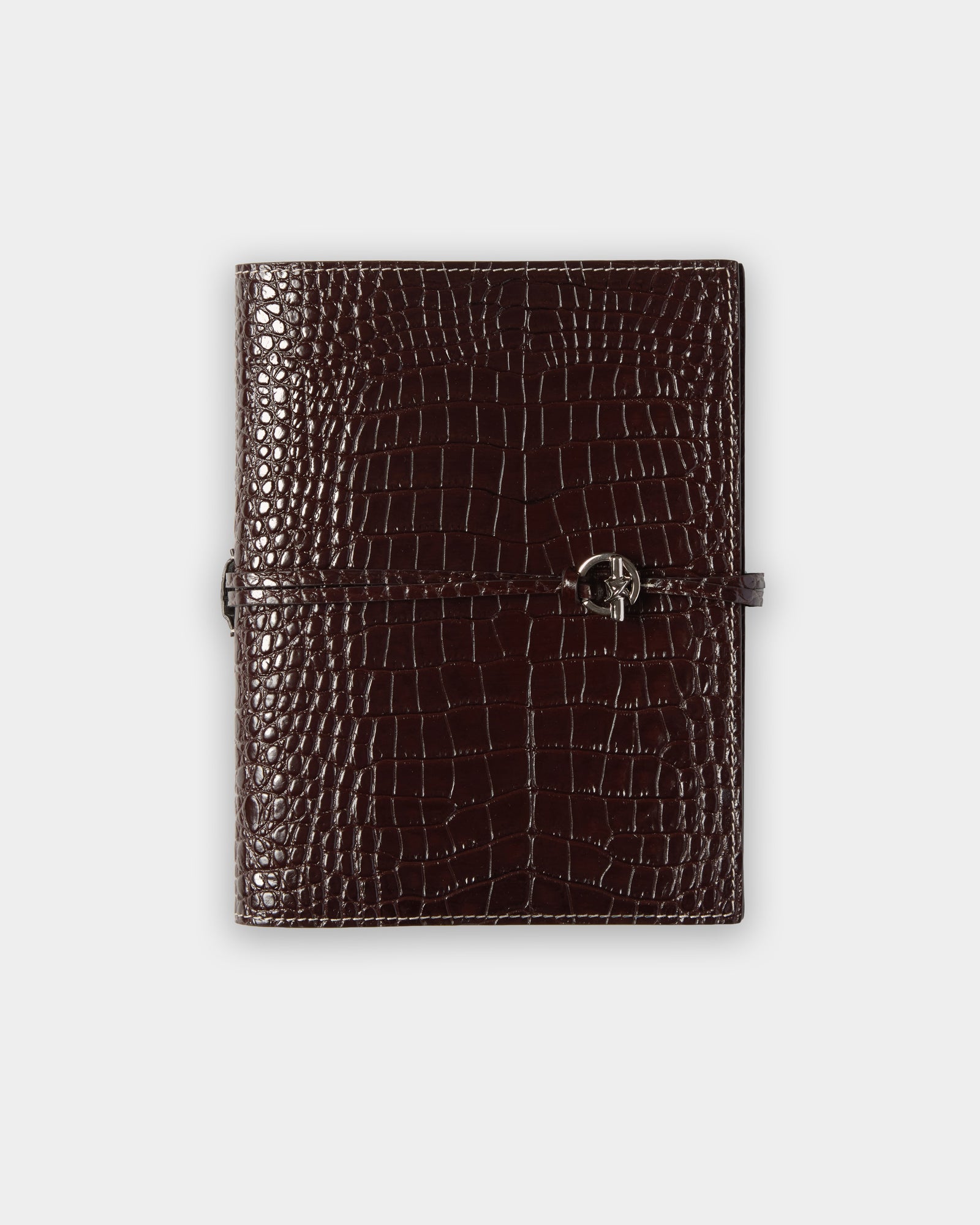Devon Croc-Embossed Leather Notebook