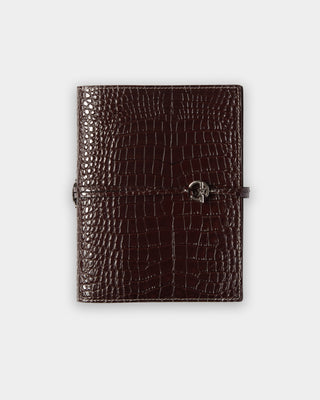 Devon Croc-Embossed Leather Notebook