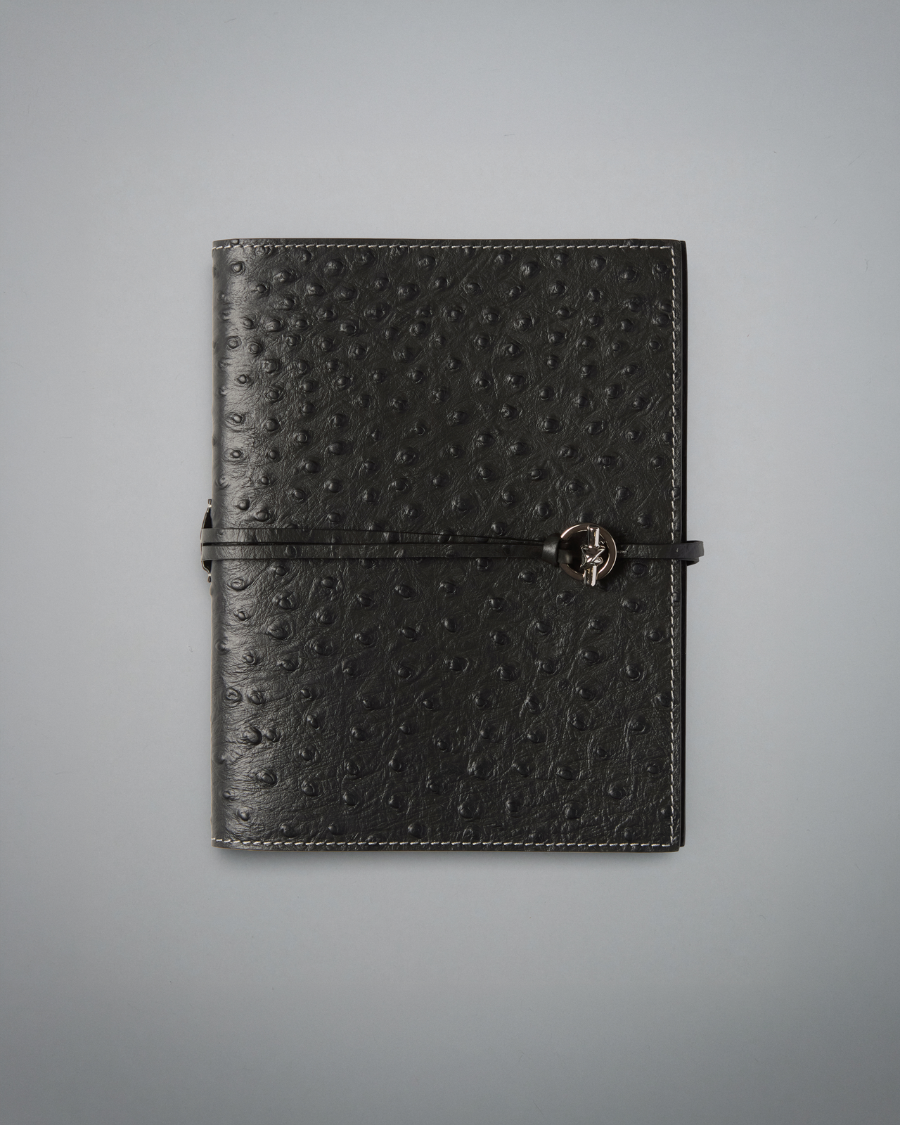Devon Ostrich Embossed Leather Notebook